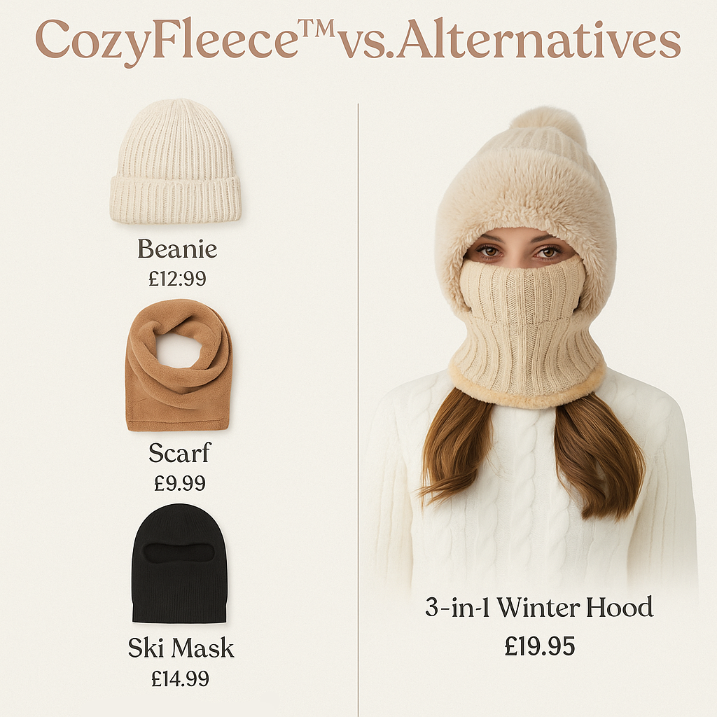 CozyFleece™ 3-in-1 Winter Hood